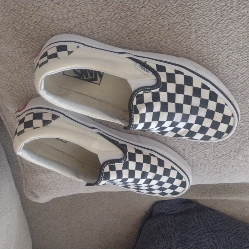 Vans check board slipon shoes